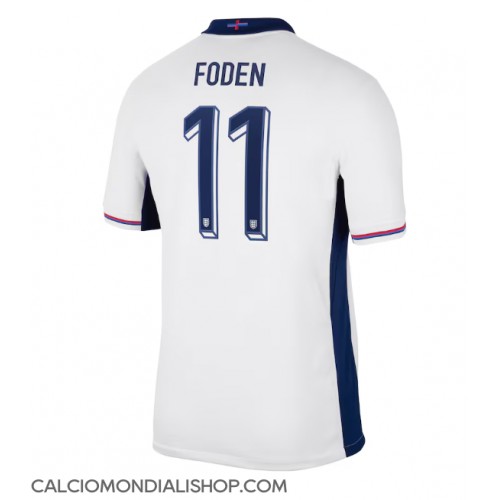 Maglie da calcio Inghilterra Phil Foden #11 Prima Maglia Europei 2024 Manica Corta